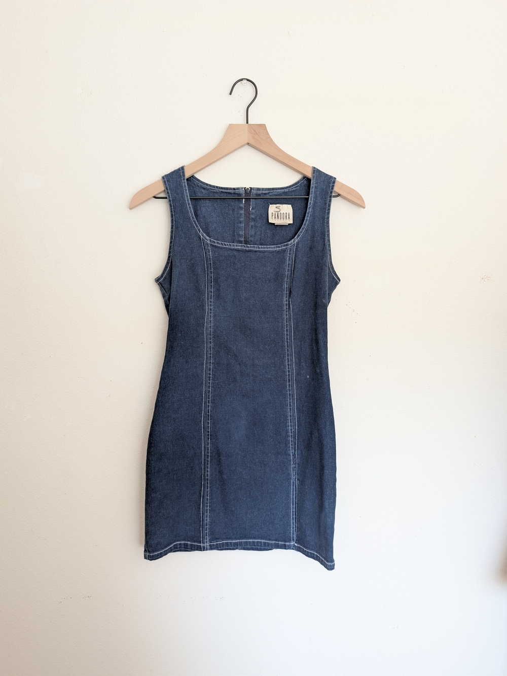Pandora Vintage 90s Blue Denim Tank Dress